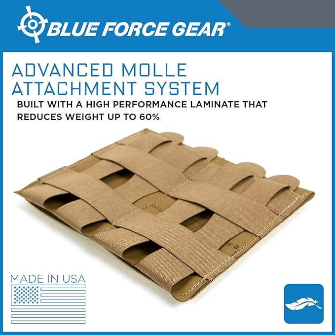 Blue Force Gear - Single Magazine Pouch - MOLLE Tactical Mag Holder - Airsoft & Tactical Accessories - Stackable Pouches for Duty Belt, Vest, or Plate Carrier - 3.5 x 5.5 x .13 Inches