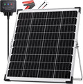 30W 12V Solar Battery Charger & Maintainer, Waterproof Trickle Charging Kit with IP68 Intelligent Controller, High-Performance Tempered Glass, for Car, RV, Marine, Camper and Trailer