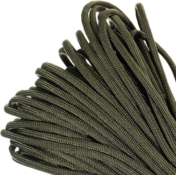Paracord Planet 550lb Commercial Grade Paracord – 7 Strand Type III Nylon Parachute Cord Hanks for Hiking, Camping, and Fishing – 30+ Colors and Lengths of 50' and 100'