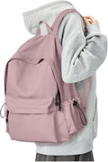 BJLFS Purple Backpack for Girls Women, Waterproof High School Bookbag, Lightweight Casual Travel Daypack,Classic Basic College Backpack, Middle School Bag for Teen Girls Boys Cute Back Pack