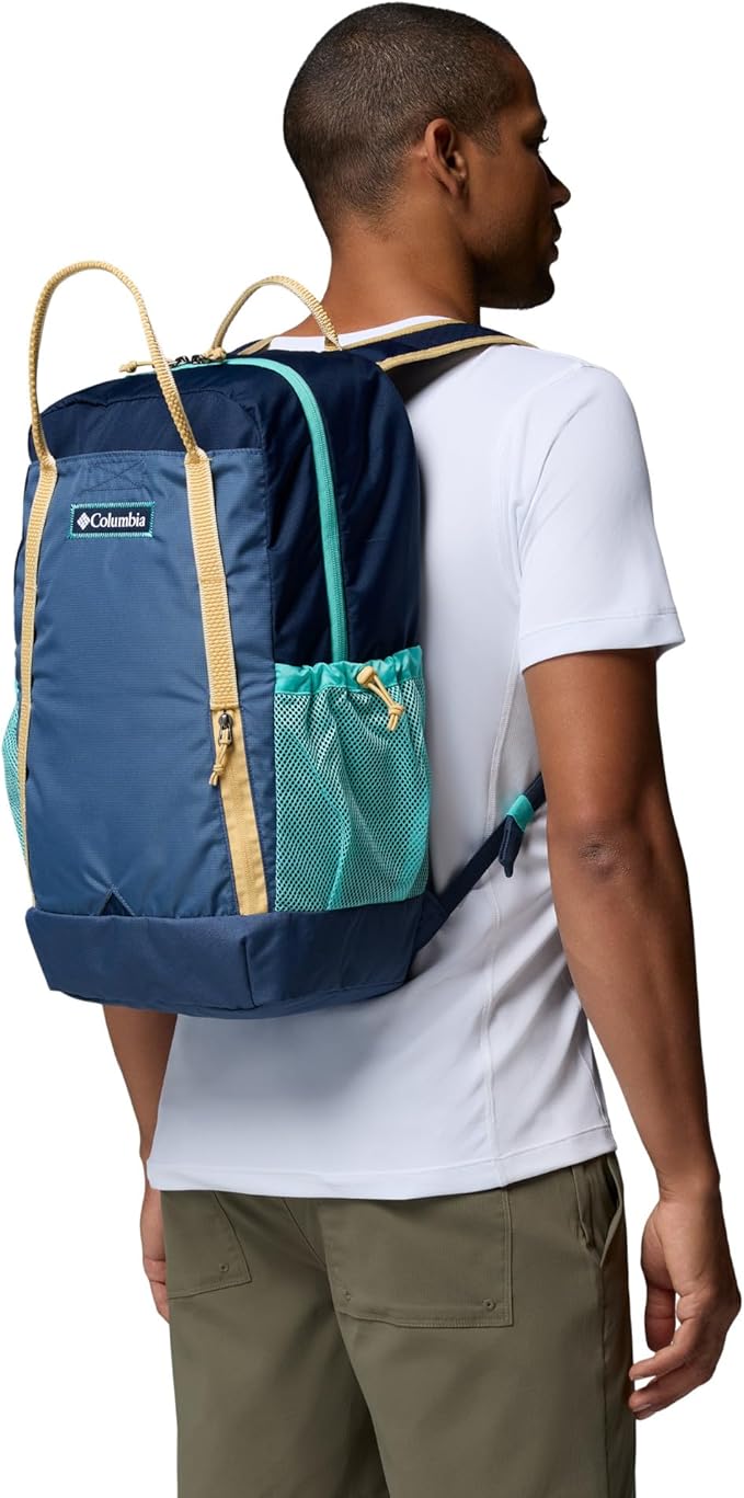 Columbia Unisex Echo Mountain 25L Backpack, Dark Mountain/Coll Navy/Sand Dune, One Size