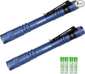 Lepro LED Pen Flashlights, Lightweight, Mini, Waterproof Pocket Flashlight with Clip, 2 Pack Small Flashlights for Inspection, Work, Emergency
