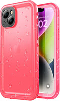 SPORTLINK Design for iPhone 14 Plus Waterproof Case - Shockproof Dustproof Phone Case with Screen Protector, Full Body Protective Case for iPhone Plus, 6.7'' Pink