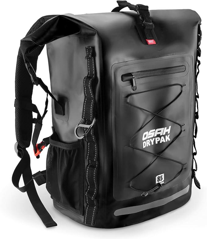 OSAH DRYPAK Waterproof Backpack Dry Bag 35L/55L/85L– Heavy Duty Roll-Top Hiking Backpack for Travel, Kayaking, Boating, Camping, Rafting and Fishing