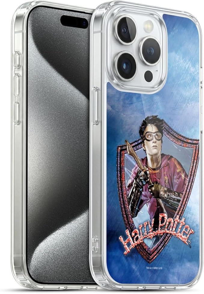 Head Case Designs Officially Licensed Harry Potter Quidditch 2 Prisoner of Azkaban II Gel Case [Military Grade Protection] Compatible with Apple iPhone 15 Pro and Compatible with MagSafe