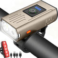 Victoper Bike Light, High Lumens Super Bright Bicycle Lite, 6+4 Modes USB Rechargeable Bike Headlight & Taillight Set, Waterproof Safety Bike Front & Rearlight for Road, Mountain, Night Riding
