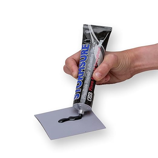 Stormsure Flexible Repair Adhesive Black 90g - Ideal for Watersports Gear & Wetsuit Repairs