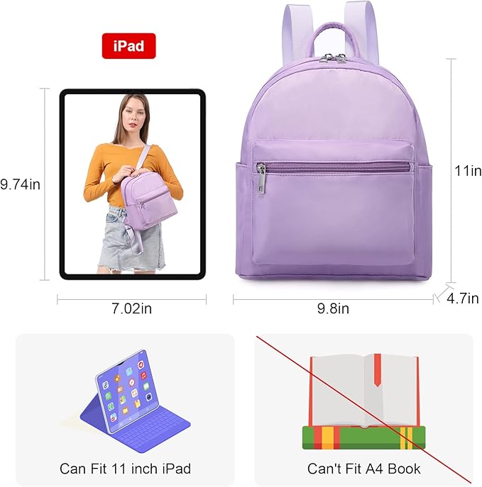 LOVEVOOK Mini Backpack for Women Light Weight Small Waterproof Backpack Purses Daily Backpack… | Light Weight