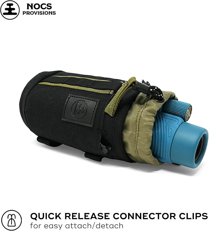 Nocs Provisions Monocular Tube Caddy, Shoulder or Pack Mount Accessory for Monoculars - Charcoal Black