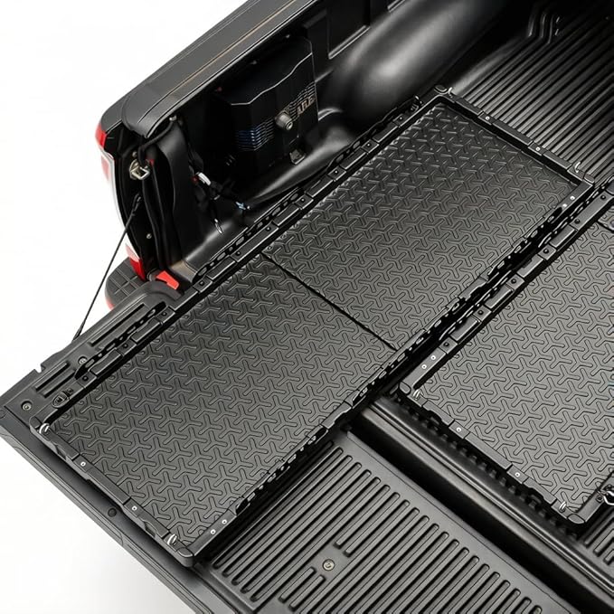 Heavy-Duty Dual-Wall Sliding Truck Bed Cargo Tray with Wheels, Truck Bed Slide-Out Truck Bed Cargo Tray for Long Beds, Truck Bed Organizer Tray, Fits Most Full-Size Pickups