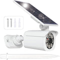 Solar Motion Light Outdoor, Solar Spotlight with Motion Sensor, IP67 Waterproof Solar Power Security Light, 360° Rotatable for Garden, Yard, Pathway, Fence, Driveway, 1200LM(1 Pack, White)