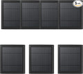 USB-C to Ring Barrel Plug 7Pack 4W Solar Charger for Ringing Spotlight & Stick Up Outdoor Cam, Black, High Efficiency, 10FT/3M Long Cable with IP65 dustproof and Waterproof