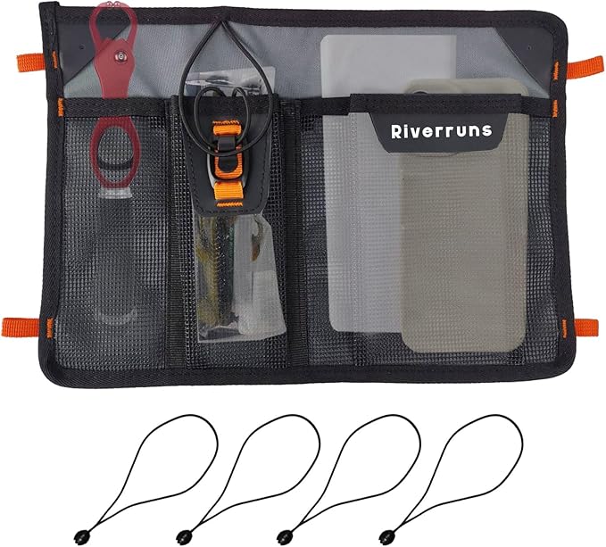 5001 Mesh Storage Kayak Storage Comparments Attaches to Kayak Seat or T-Track