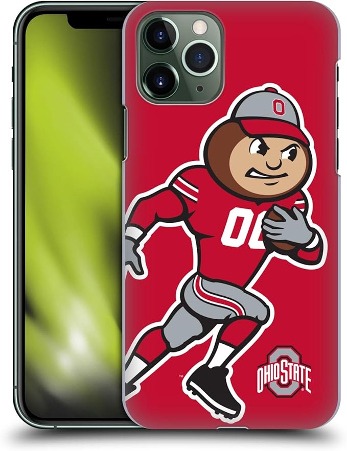 Head Case Designs Officially Licensed Ohio State University Mascot Oversized Football Graphics Hard Back Case Compatible with Apple iPhone 11 Pro
