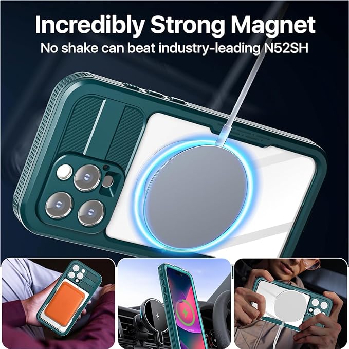 AICase Waterproof Case for iPhone 16 Pro Max(6.9") with MagSafe Support Snowproof,Dustproof/Shockproof,IP68 Certified 360 Full Body Protection Fully Sealed Underwater Cover for iPhone 16 Pro Max