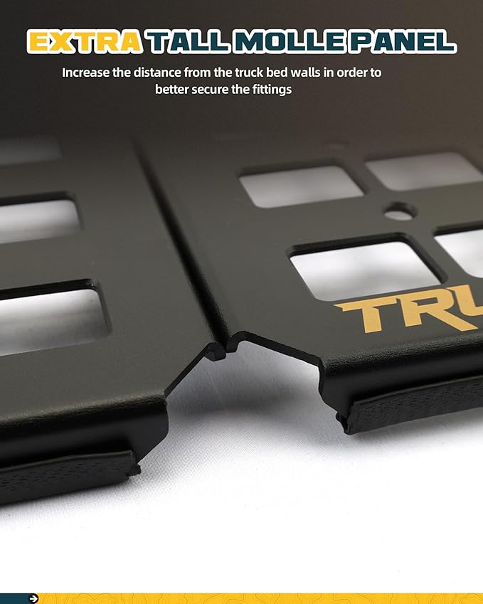 Trumgeta Front Bed MOLLE Panel Fit for 5 Feet Jeep Gladiator 2019-2026 Truck Storage Organizer System