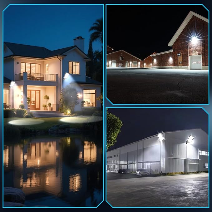 240W LED Parking Lot Light, 36000LM 5000K Adjustable Wall Mount Security Flood Lights with Dusk to Dawn Photocell, IP66 Waterproof Shoebox Light for Street, Yard, Driveway 4Pack