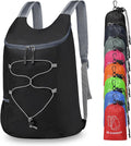20L Hiking-Daypack Lightweight Foldable Travel Packable Backpack for Camping Cycling Outdoor, Black