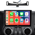 Car Radio Stereo Upgrade for Jeep Wrangler JK Compass Grand Cherokee Dodge Ram with Wireless CarPlay/Android Auto/10.2'' TouchScreen/Android13/GPS Navigation/Backup Camera (New-HC-Jeep 2+32G)