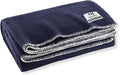 M MCGUIRE GEAR Heavy Duty Wool Blanket, Survival, Emergency, and First Aid Use – Mil-Spec, Fire Retardant, Durable Outdoor Wool Blankets for Camping. - Navy Blue, (64 x 90 inches)
