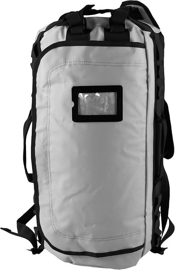 Element Equipment Trailhead Duffel Bag Shoulder Straps Waterproof Light Grey/Blue Small