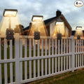 Clip On Solar Lights Outdoor with Motion Sensor, 360°Rotatable & Vertically Adjustable Solar Fence Lights with 92 LEDs (600 LM, 3000 K),IP65 waterproof Security light for deck, Gutter, Camping(4 Pack)
