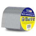 ADHES Butyl Tape Waterproof Tape Aluminum Foil Tape Sealant Tape 4in x 16ft for RV Repair, Window, Boat and Pipe Sealing, Glass & EDPM Rubber Roof Patching(Model:RA100-2,Glue Color:Grey)
