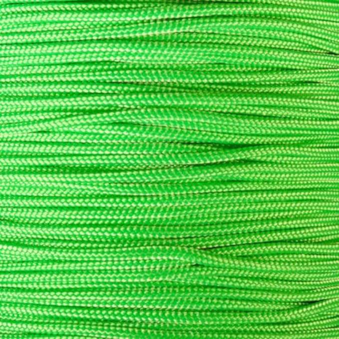 Paracord Planet | Type II Commercial Grade 425 Paracord – 425 LB Tensile Strength W/ 3mm Diameter (Neon Green, 100 FT)