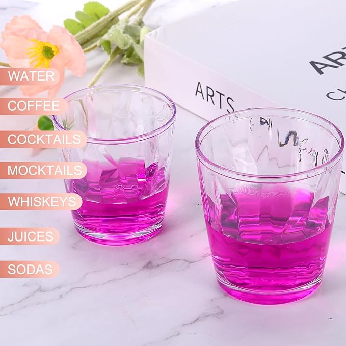 uxcell 17oz Acrylic Drinking Glasses, 2Pcs Plastic Reusable Tumblers Drinkware Unbreakable Water Glasses Cups Stackable & Dishwasher Safe for Home Outdoors Restaurant, Cyan