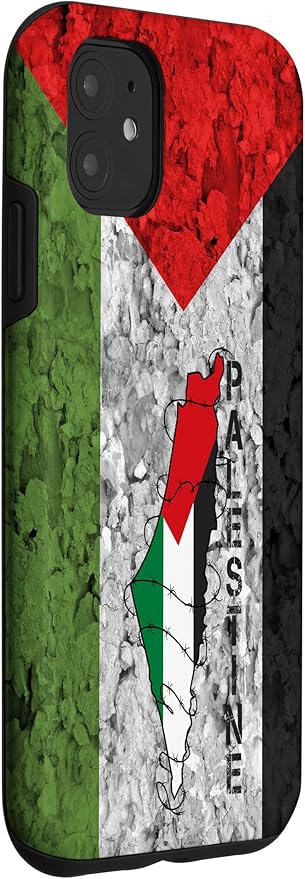 Kufiya PALESTINE Keffiyeh flag, Palestinian Map pattern Case for iPhone 11