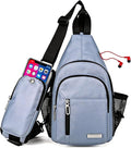 JENAGREEN Sling Backpack Crossbody Sling Bag for Women Men, Multipurpose Travel Hiking Adjustable Chest Bag Casual Daypack