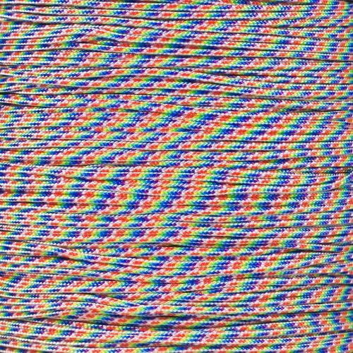 Paracord Planet 95lb Paracord – 1 Strand Type I Parachute Cord for Outdoors and DIY – Hippie Tie Dye (100 ft)