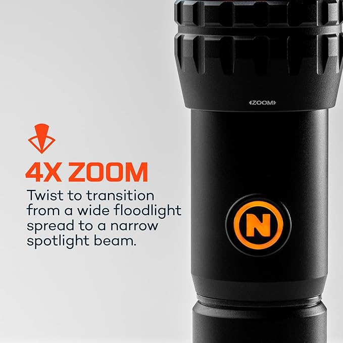 NEBO SLYDE KING Flashlight | High Lumens, Rechargeable COB Work Light & LED Flashlight, Waterproof, Magnetic Base, Great for Camping & Hunting, Includes Charging Cable