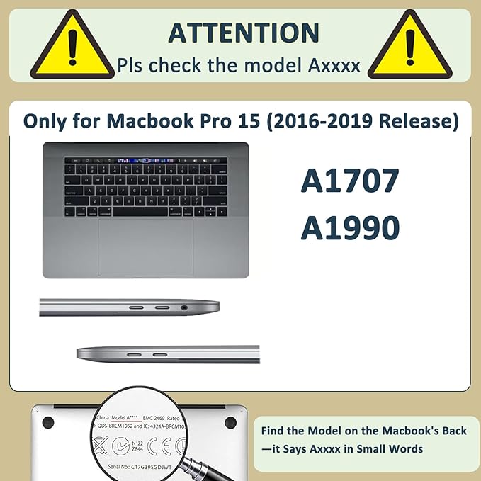 Case for New MacBook Pro 15 inch 2019 2018 2017 2016 Release (Model A1990 A1707),Anti-Fingerprint Hardshell Protective Case Cover & Keyboard Cover for Pro 15.3",Pink Marble
