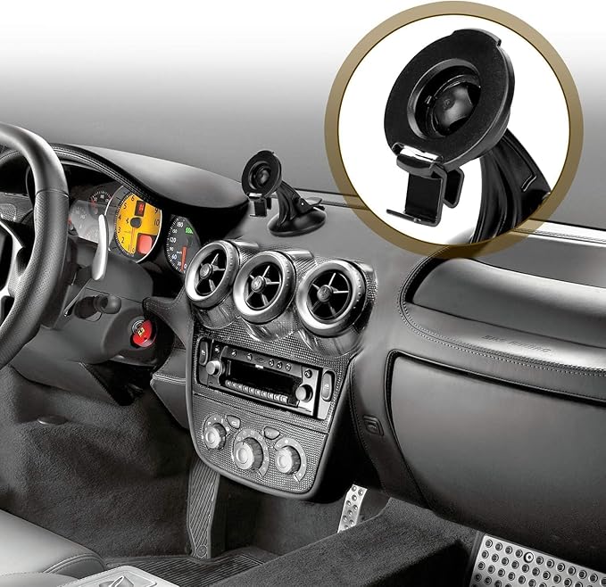 Garmin Accessories GPS Bracket Cradle Mount Compatible with Garmin Nuvi 42LM 44 52LM 54 55LMT 56 58 2407 2408 2447 2448 2467 2497 2507 2508 2547 2548 2557 2567 2577 Nuvi GPS (6 Pack)
