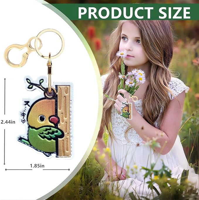Leather Keychain Holder Case Compatible with AirTag,Cute air tag Cover with Keychain Ring,GPS Tracker Case for Keys