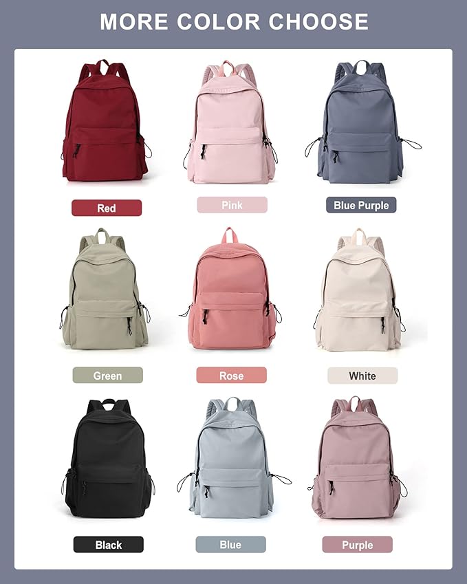 BJLFS School Bag Backpack for Women Kids Teens Girls, Small Bookbag College Student Backpack for School Men Boys, Mochilas Escolares para Casual Daypack Mini Book Bag Blue ﻿