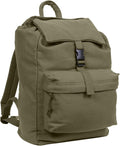 Rothco Canvas Daypack – Heavy-Duty Cotton Canvas Backpack for Hiking, Camping, Traveling, and Daily Use – 34L Capacity