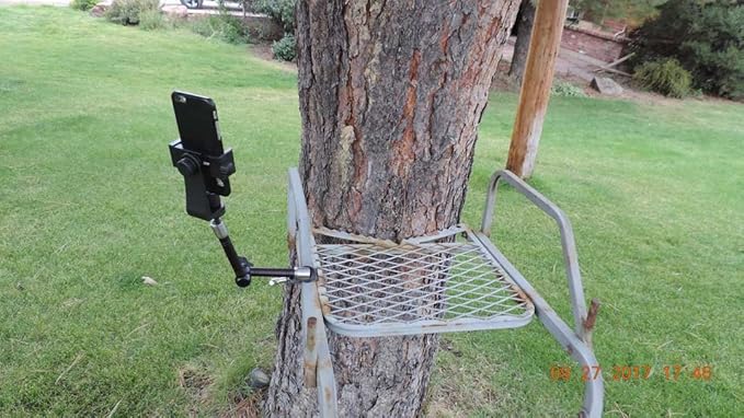 Universal Smartphone and Action Camera Mount for Small Diameter Tubing (3/4" to 1") – Machined Aluminum Holder with Quick-Adjust Arm for Outdoor, ATV, UTV, Boats, and Tree Stands