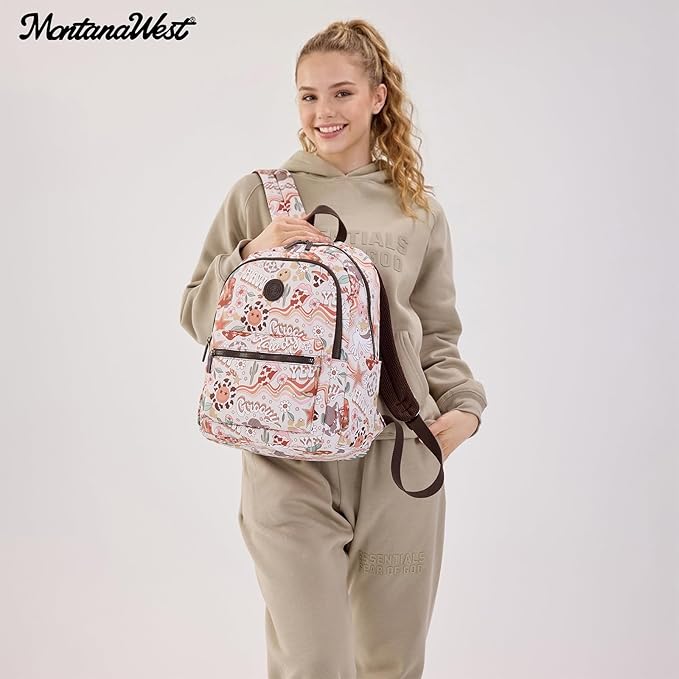 Montana West Backpack for Women Western Travel Backpack Purse Casual Daypack for Laptop College