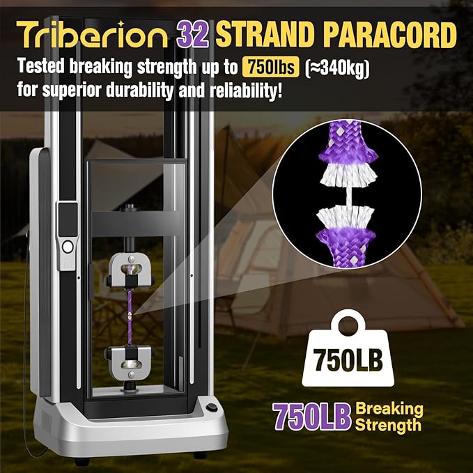 Reflective Paracord Rope 750 lb - 200ft 5/32" Parachute Cord 4MM 12-Strand para Cord - Heavy Duty Spool String for Survival,Camping Gear, Survival Bracelet, Clothesline - Purple