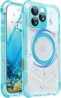 for iPhone 16 Pro Max Waterproof Case with Magsafe, Built-in [Camera & Screen Protector] [Lanyard], IP68 Water Proof Full Body Dustproof Heavy Duty Frosted Protective Phone Cover, 6.9" Teal