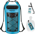 Piscifun Dry Bag, Waterproof Floating Backpack 10L/20L/30L/40L with Waterproof Phone Case for Boating, Kayaking, Fishing