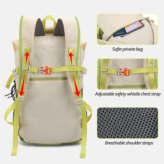Seektop Ultra Lightweight & Packable Hiking Backpack 20L,Water-Resistant Foldable Daypack for Men Women, Compact for Hiking,Travel,Outdoor