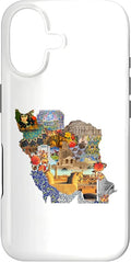 Map of Persian Empire, Iran Map Case for iPhone 17