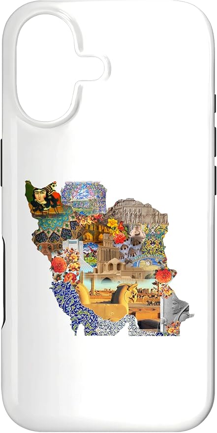 Map of Persian Empire, Iran Map Case for iPhone 17
