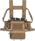 ACE TAC S.O.P. Tactical Chest Rig with 5.56/7.62 & Pistol Magazine Pouch Holders, Wing & Molle Dangler Pouches