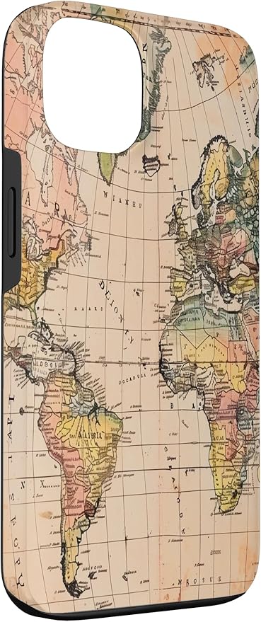 World Map ,Old Map of the World Case for iPhone 13