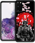for Samsung Galaxy S20 Case, Sakura Japanese Samurai Pattern Graphic Design Girl Boy Soft Silicone Hard Acrylic Shock Protection for Samsung Galaxy S20