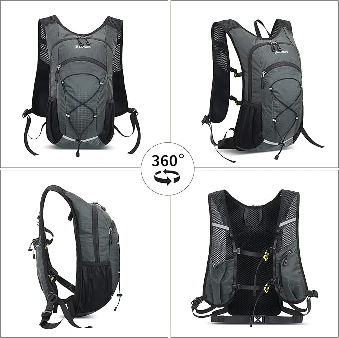 DOJUNS Hiking Backpack Lightweight Travel Backpack 20L Waterproof Hiking Daypacks Camping Backpack for Men Women (gray)